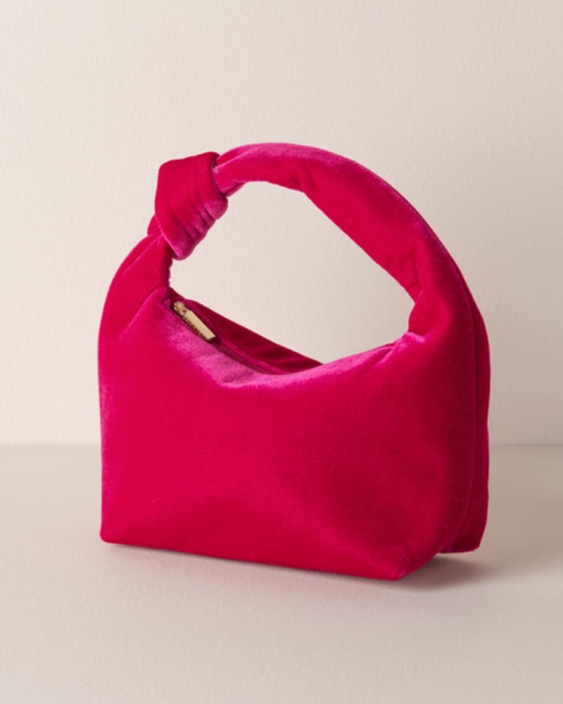 Front of a size One Size Dana Mini Bag in Pink by Shiraleah. | dia_product_style_image_id:308184